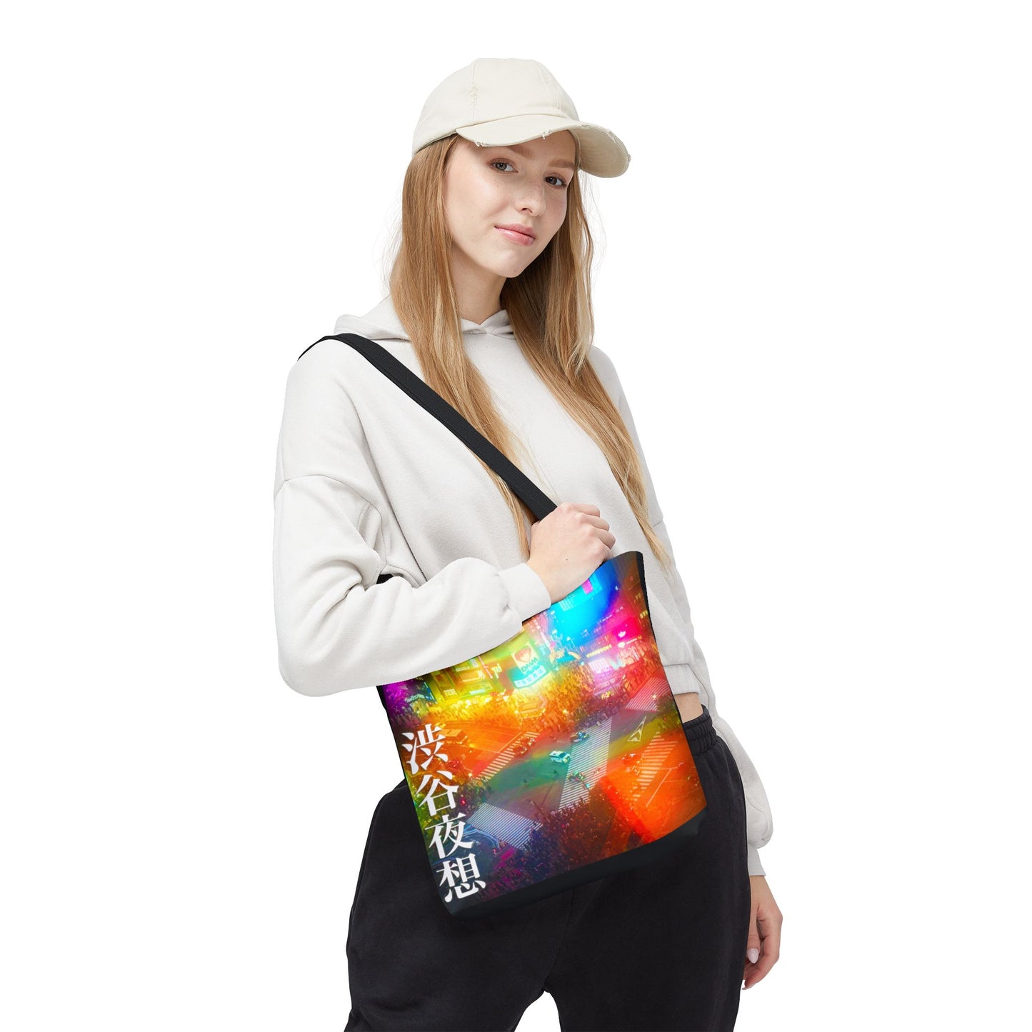 Shibuya Nocturn Art Tote — 渋谷夜想 | Personalized Kanji Name Available | WA-VISUALZ
