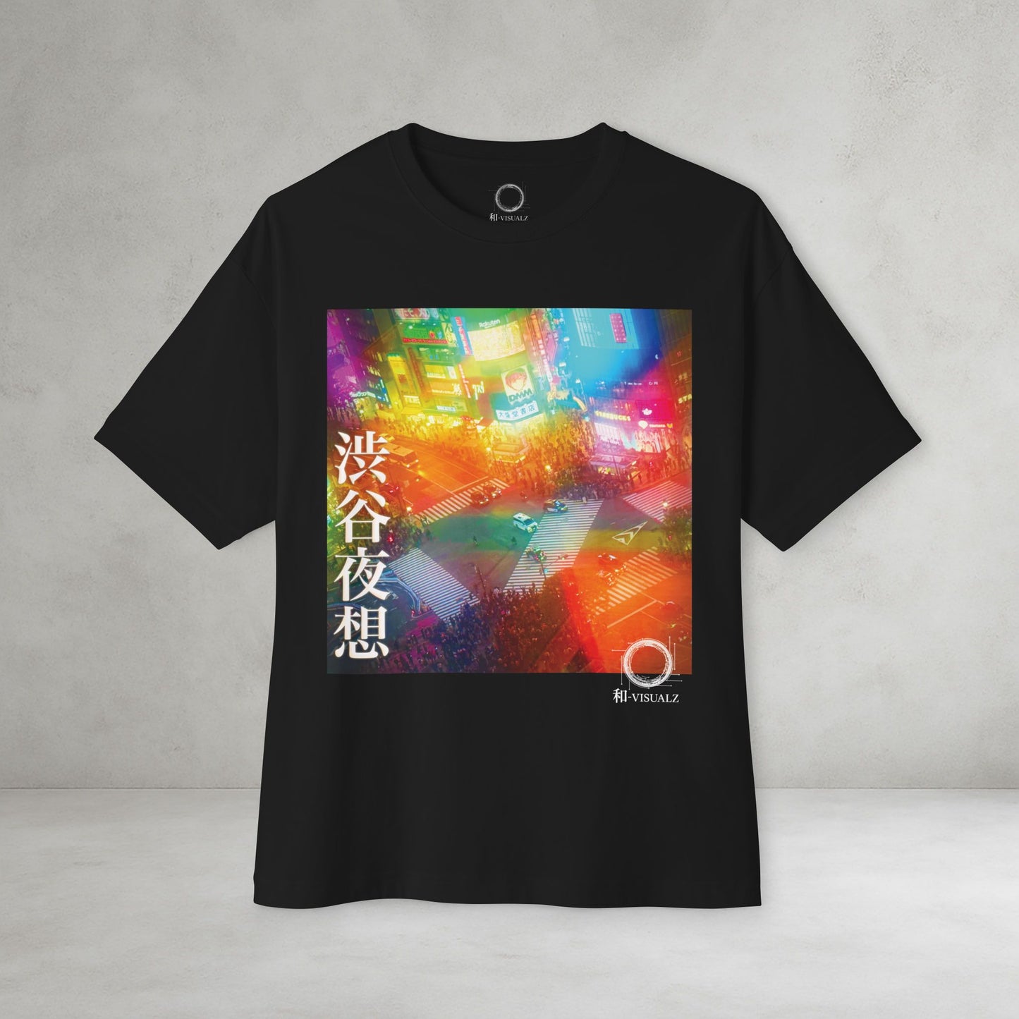 Shibuya Nocturn Unisex Tee — 渋谷夜想 | Personalized Kanji Name Available | WA-VISUALZ