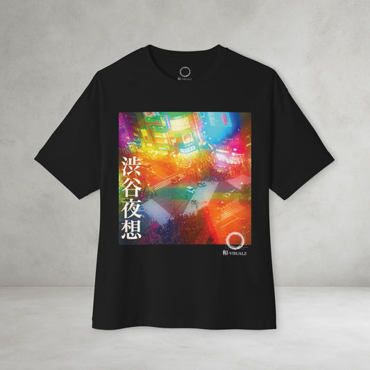 Shibuya Nocturn Unisex Tee — 渋谷夜想 | Personalized Kanji Name Available | WA-VISUALZ
