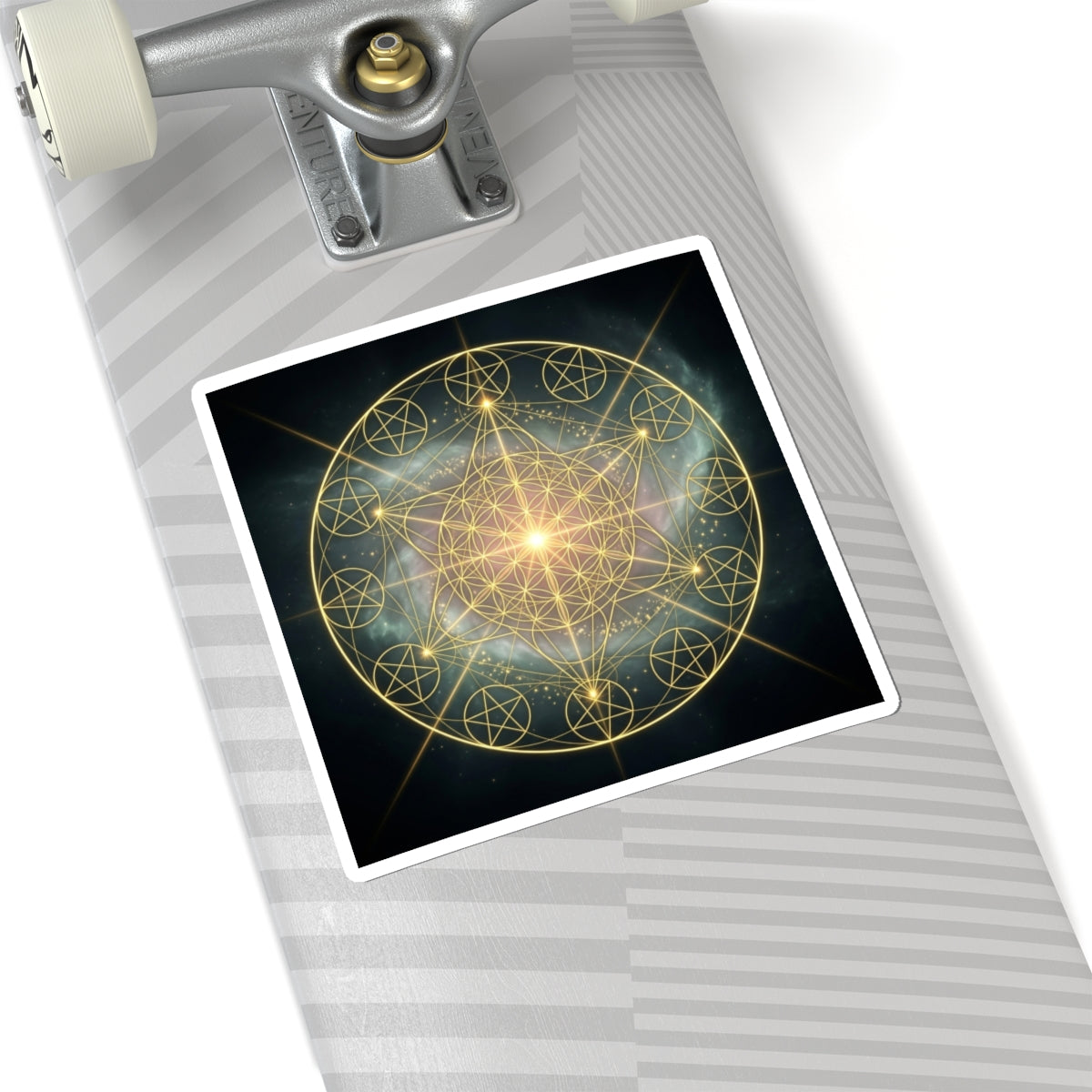 Sacred Geometry Gold Mandala Sticker