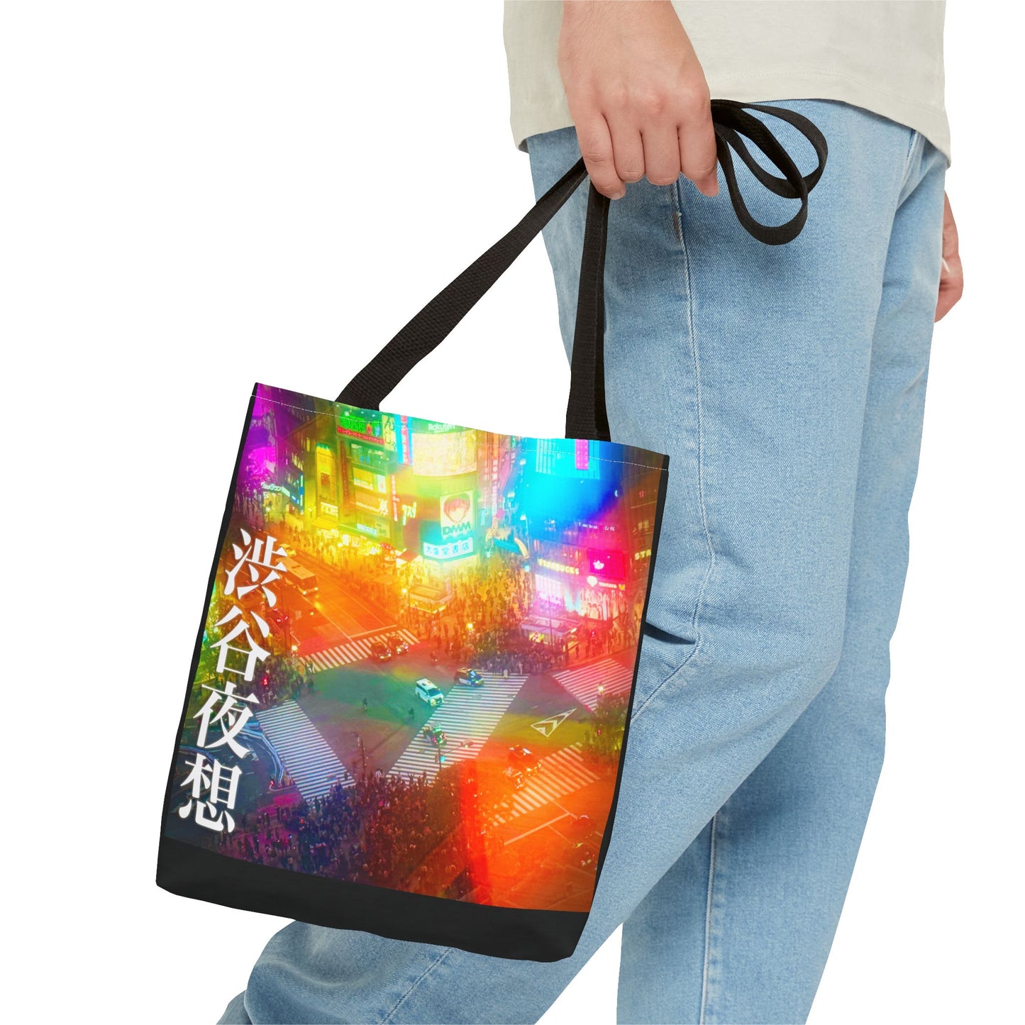 Shibuya Nocturn Art Tote — 渋谷夜想 | Personalized Kanji Name Available | WA-VISUALZ